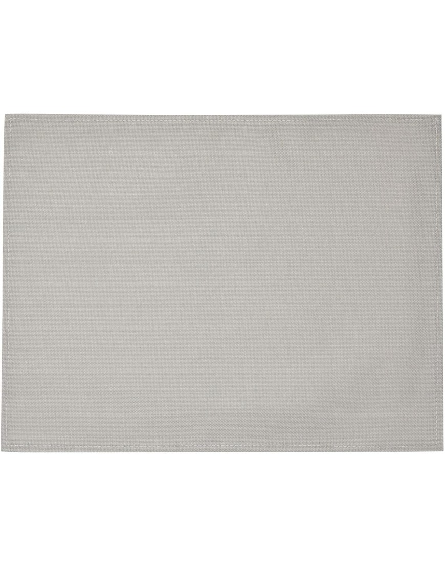 Set of 6 Placemats 13 x 17 in Light Grey Washable Kitchen Table Mats Dining Table Decoration