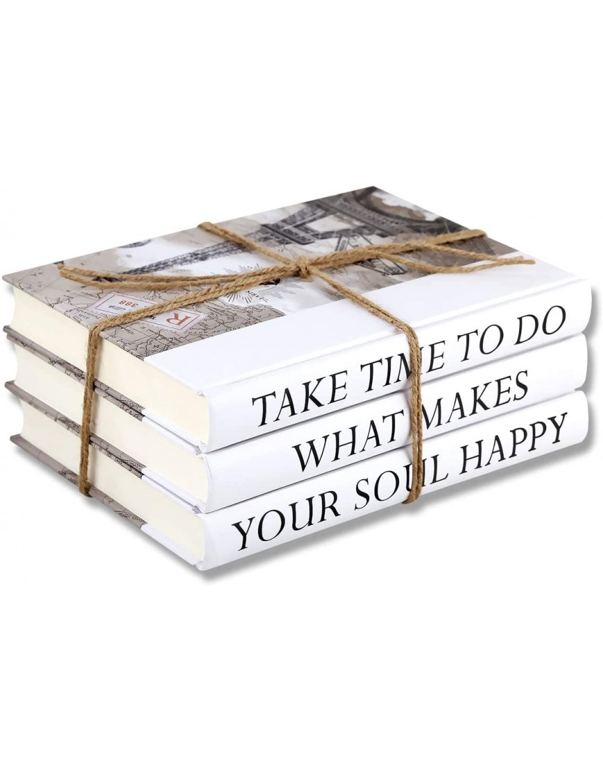 3 Piece Take Quote Decorative Book Set,Fashion Decoration Book,Real Blank Hardcover Book For Decor | Fashion Designer Quote Books,Fashion Design Book Stack Display Books For Coffee Tables And Shelves