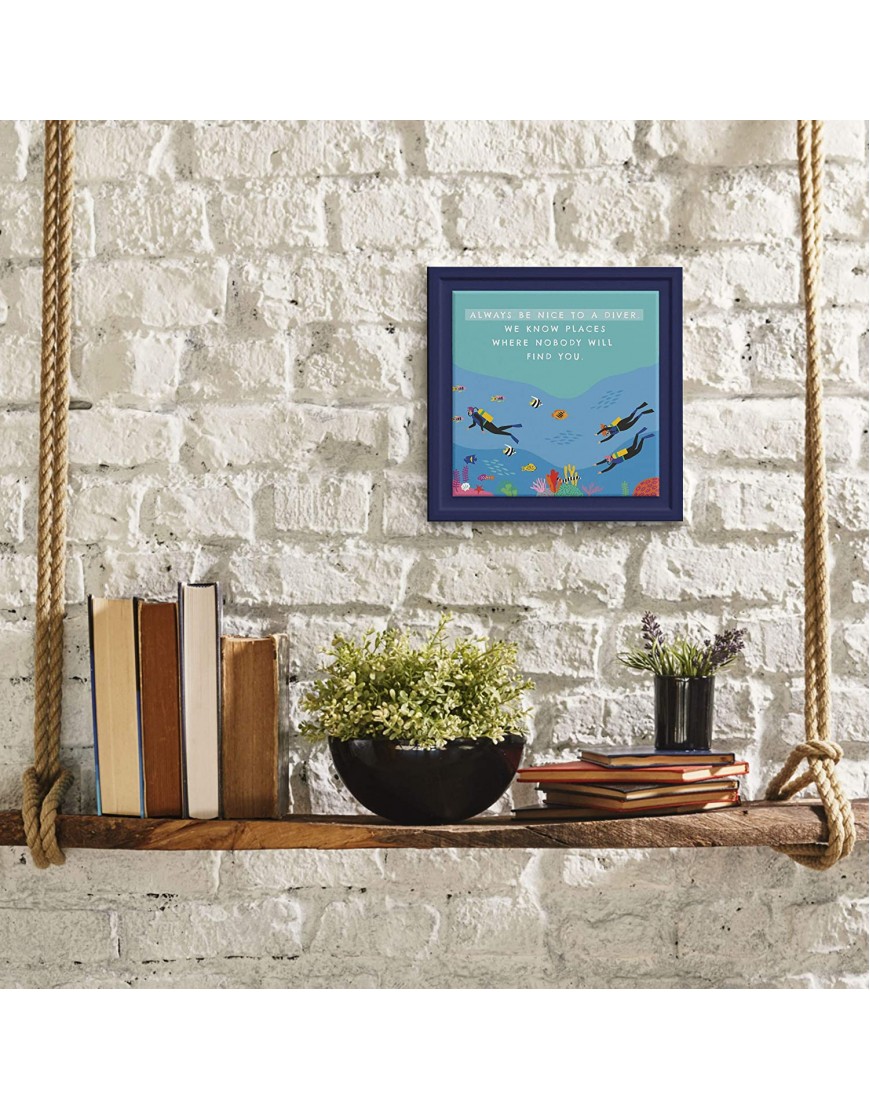 Gifts for Scuba Divers | Shadow Box Ideal for Dive Lover | Present for Ocean Lovers | Scuba Gift for Men and Women | Scuba Diving Wall Decorations for Home and Office | Undersea Life Artwork