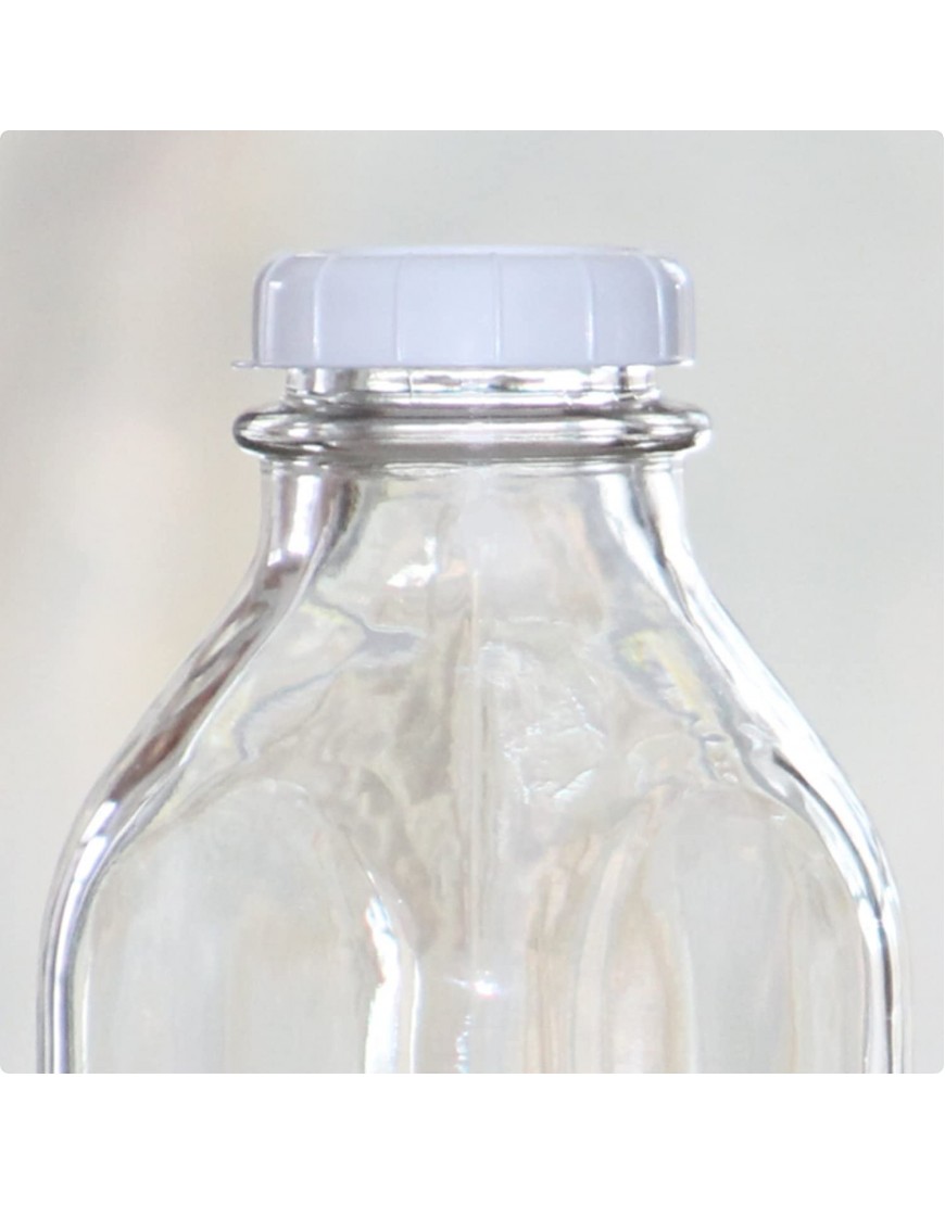 Glass Milk Bottle Caps 12 Pack 48mm 1.89 inch Snap On Lids