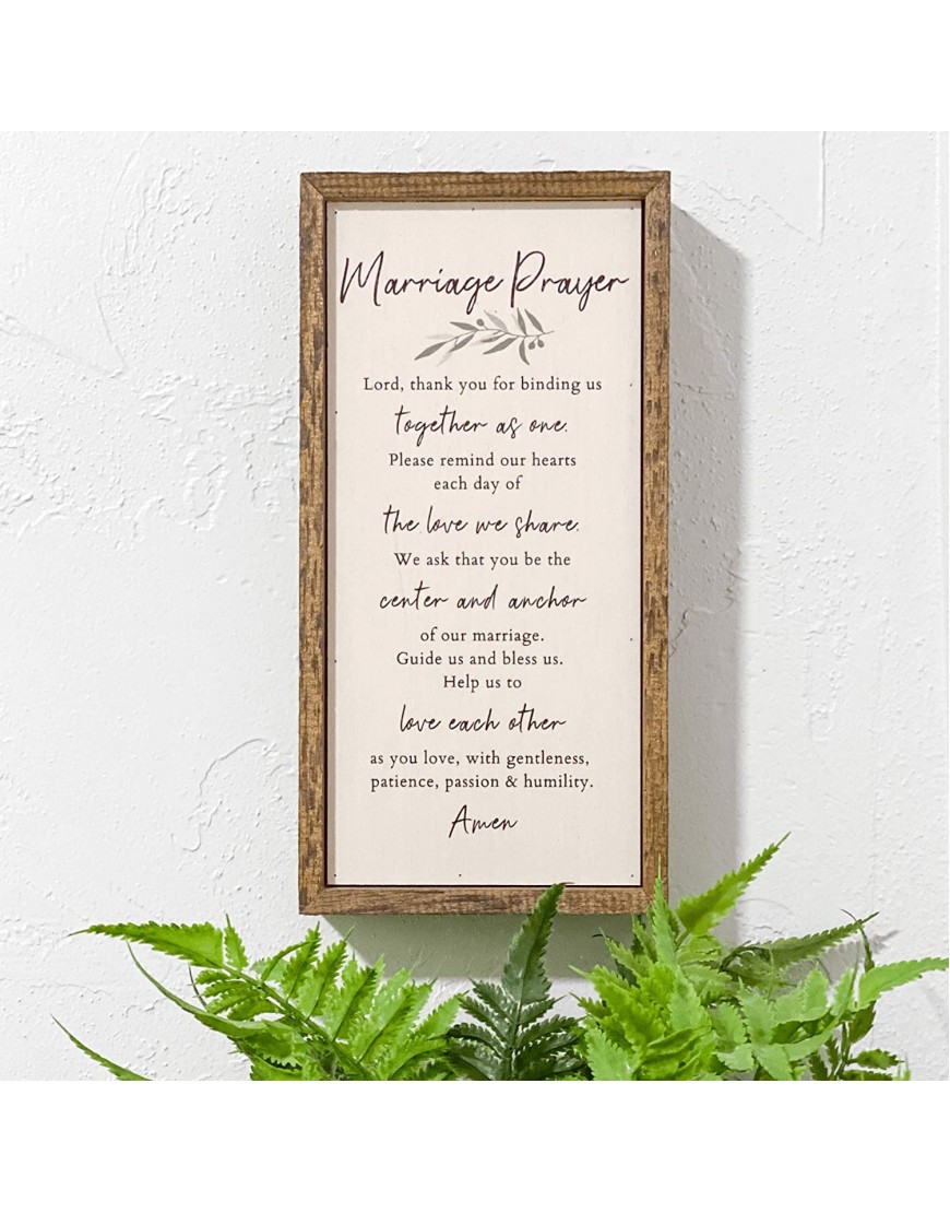 Kingdom Quality Marriage Prayer Wall Decor Classy Wedding Gift or Marriage Gifts for Couple Ideal Bridal Shower Gift Shelf or Wall Art Marriage Wall Decor