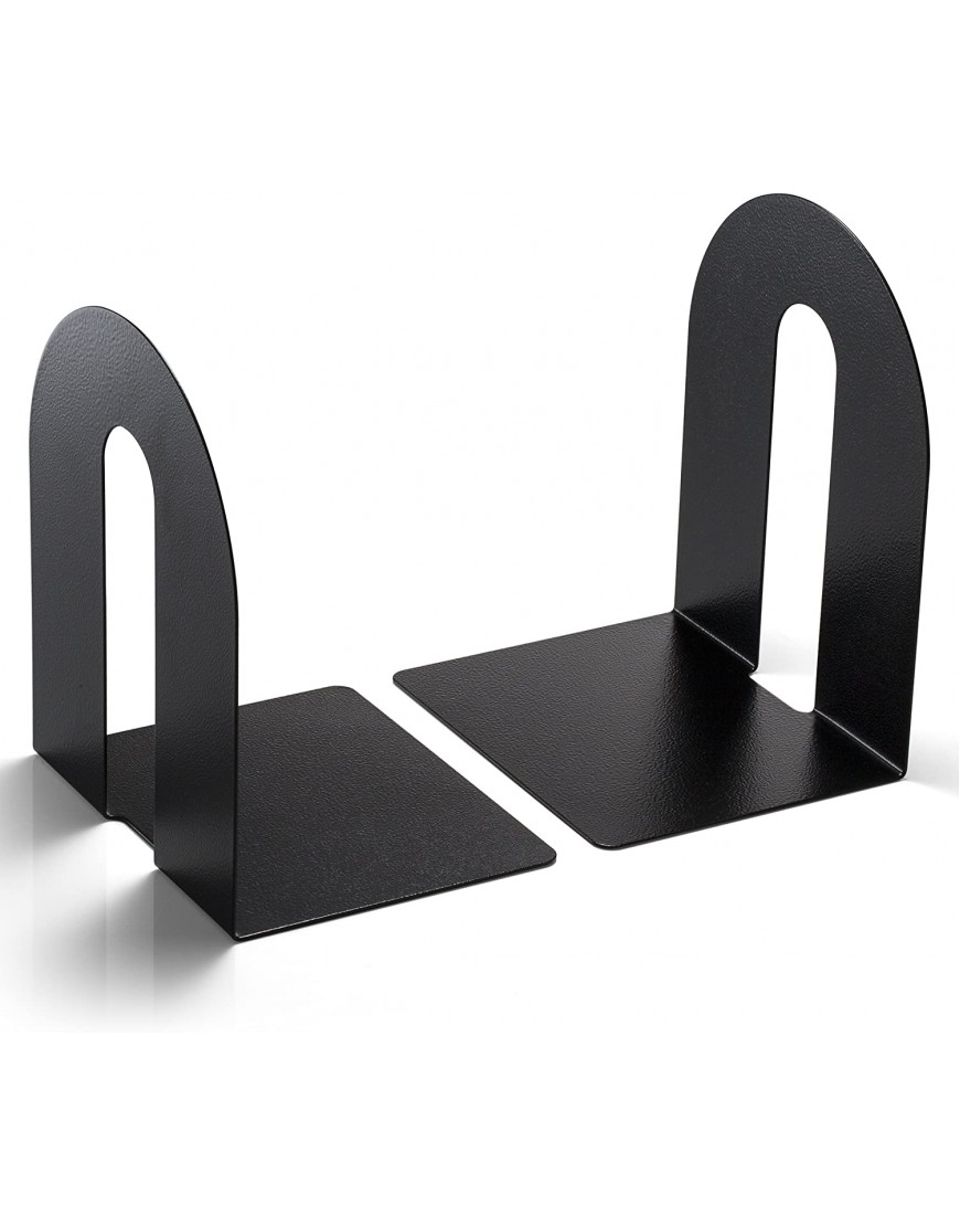 Officemate Bookends Heavy Weighted 10-inch Steel Black 93182