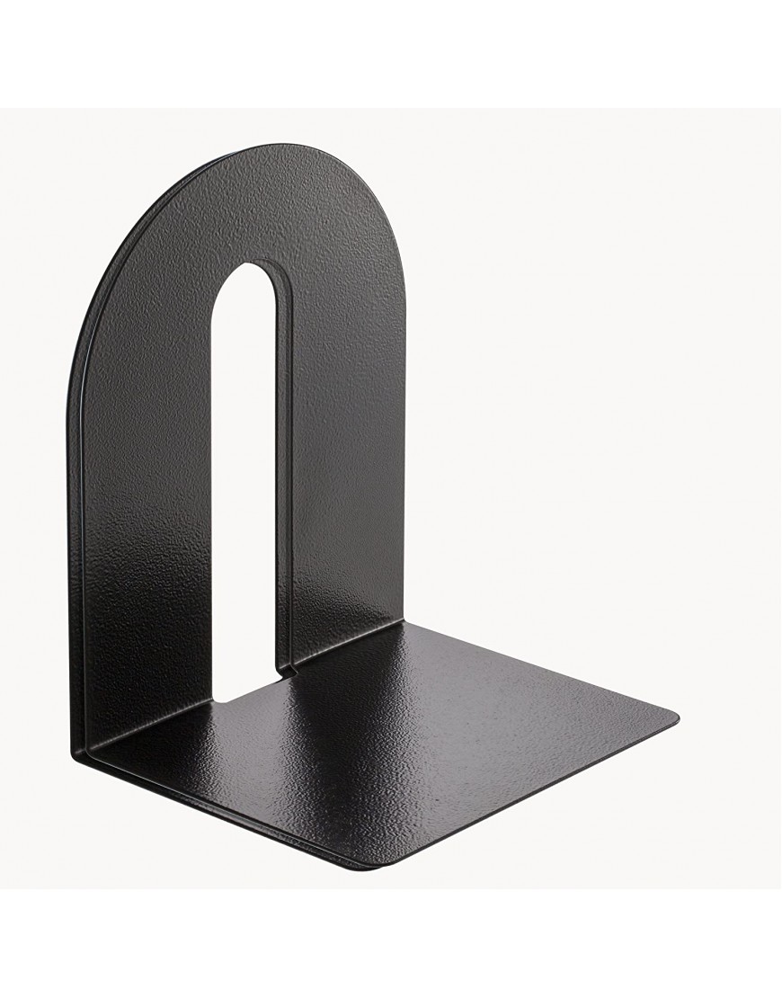 Officemate Bookends Heavy Weighted 10-inch Steel Black 93182