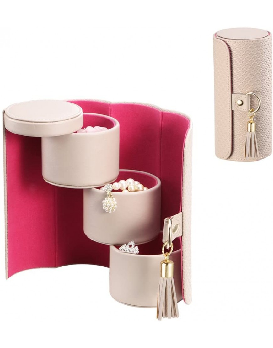 Vlando Viaggio Small Jewelry Case Travel Accessory Storage Box