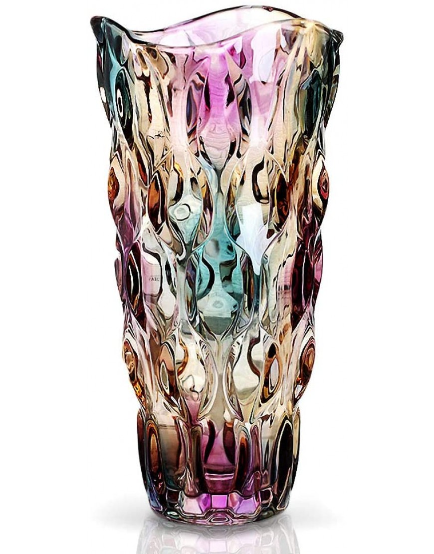 Magicpro Colorful Glass vase 11.8 inch