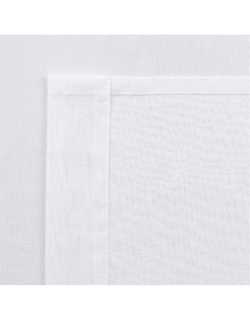 DWCN White Sheer Curtains Transparent Grommet Long Curtains for Bedroom Voile Sheer Drapes Set of 2 Panels, 52 x 108 Inch Long