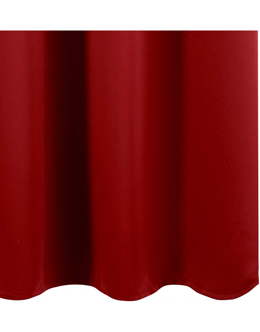 LEMOMO Red Curtains 52 x 84 Inch Long Blackout Curtains Set of 2 Panels Room Darkening Thermal Insulated Bedroom Curtains Drape