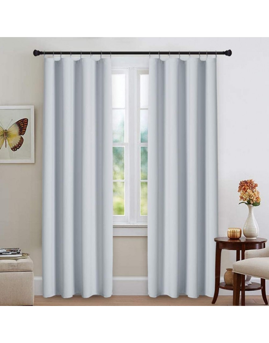 NICETOWN Blackout Curtain Liners Curtain Lining for Window Cold Heat Light Noise Blocking Curtain Liners for Drapes Blackout Thermal Panel Liners for Sheer Curtains 1 Pair 50 x 92 Per Panel