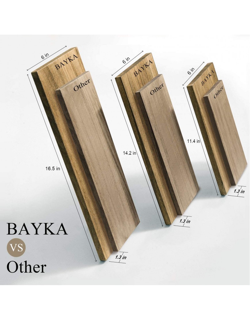 BAYKA Wall Shelves for Bedroom Decor Floating Wall Shelves for Living Room Kitchen Storage Wall Mounted Rustic Wood Floating Shelves for Kids Books Small Shelf for Bathroom Office Laundry Room