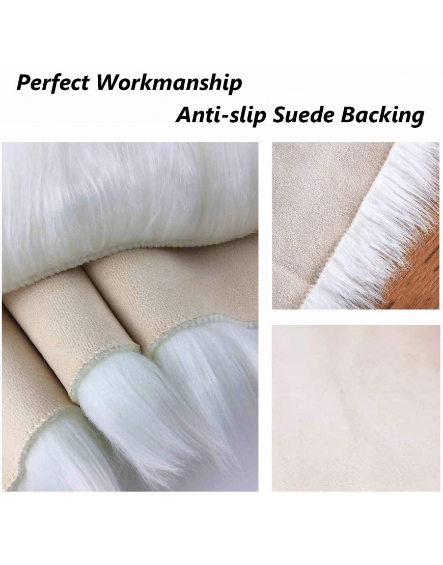 12’’ Small Faux Fur Sheepskin Cushion Soft Plush Area Rug White Photo Background for Small Product Desktop Photography Jewelry Watches Cosmetics Ornament Nail Art Display and Decor Square