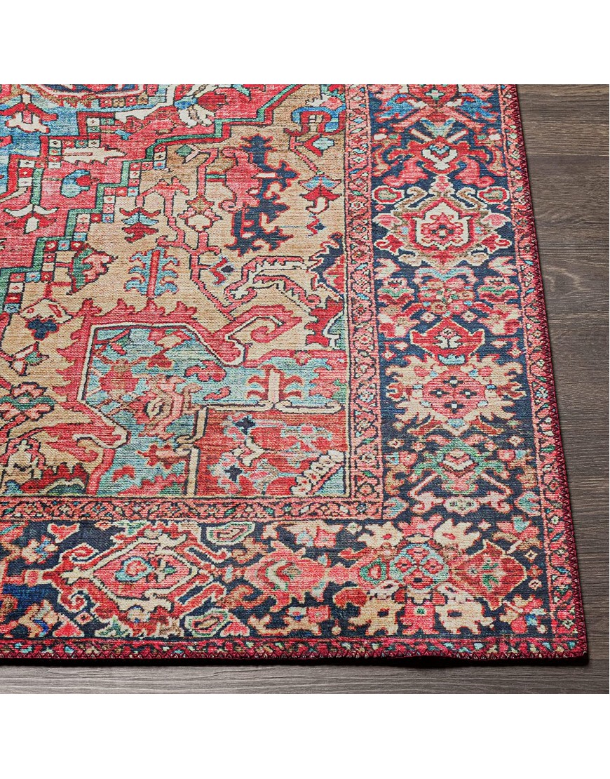 Artistic Weavers Area Rug 7'6 x 9'6 Bright Red Wheat