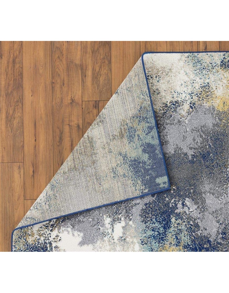 Luxe Weavers Rug – Modern Area Rug 8445 Abstract Print Blue 5’ x 7’