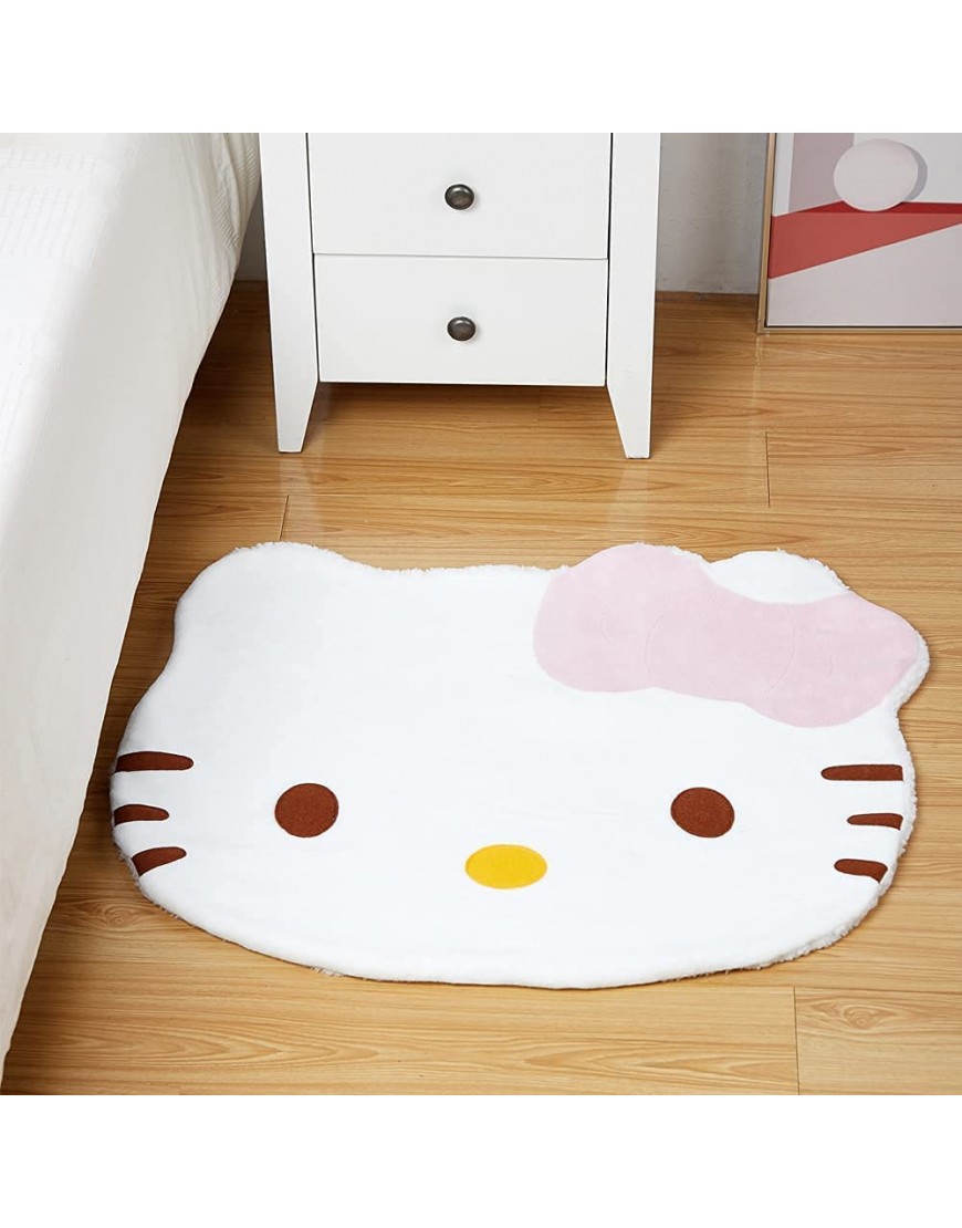 My Melody Carpet Super Soft Cute Cartoon Kittie Bedroom Mats Soft Children Area Rugs Kawaii Carpet Double Sided Fuzzy Blanket