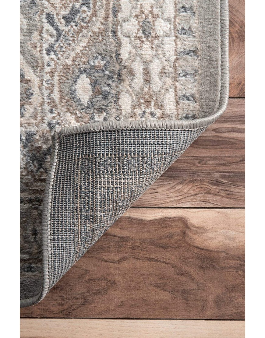 nuLOOM Becca Vintage Tile Area Rug 4' x 6' Grey