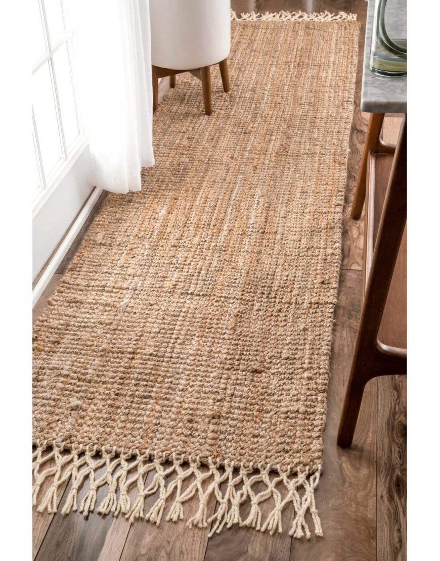 nuLOOM Raleigh Hand Woven Wool Area Rug 5' x 8' Natural