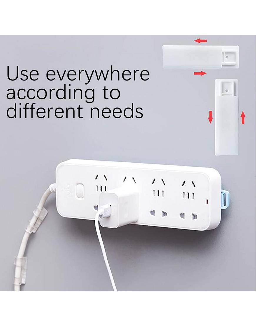 Plug Holder for The Wall Power Strip Holder with Double-Sided Sticker Power Strip Mount Home-Free Plug-in Board Router Wall-Mounted Plug-in Line Board Holder
