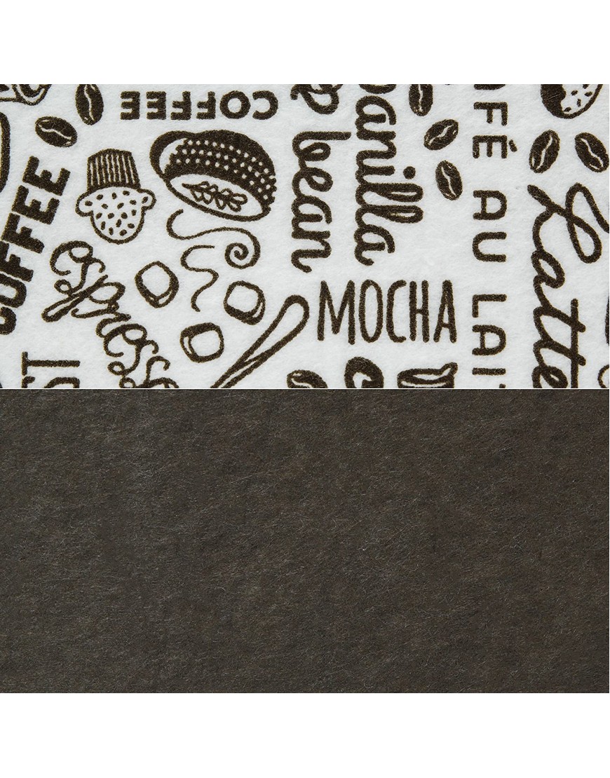 S&T INC. 505601 Coffee and Java Maker Mat 12'x18' Typography