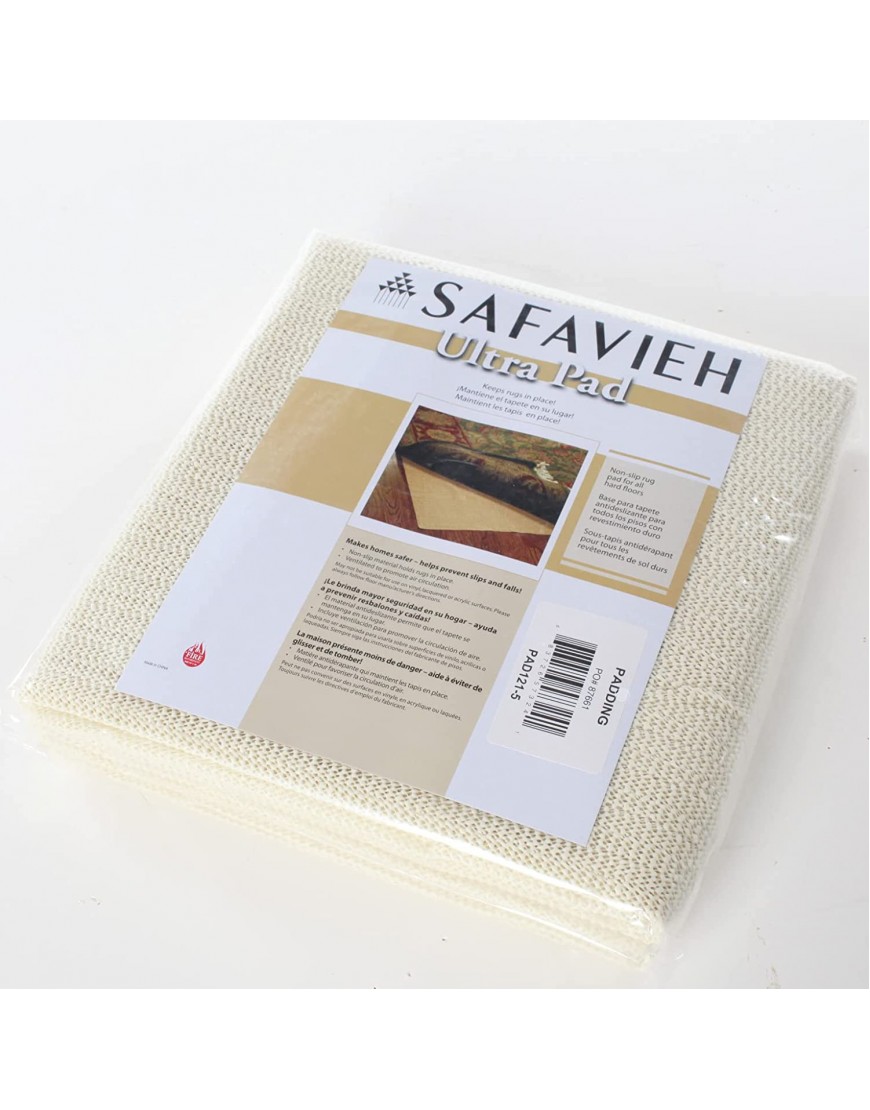 Safavieh Padding Collection PAD121 White Area Rug 8 feet by 10 feet 8' x 10'
