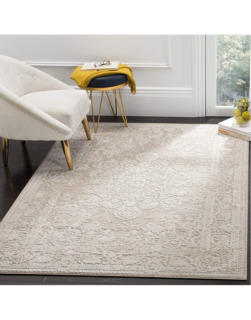 Safavieh Reflection Collection RFT664A Vintage Distressed Area Rug 8' x 10' Beige Cream