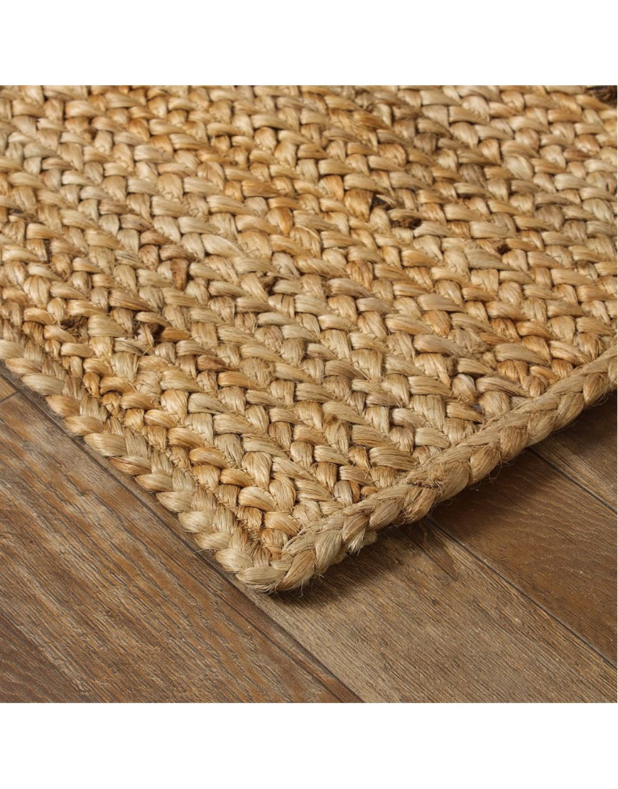Signature Loom Handcrafted Farmhouse Jute Accent Rug 8 ft x 10 ft Soft & Comfortable Jute Area Rug Natural Jute Rug to Bring a Sense of Peace & Relaxation – Jute Rugs for Living Room