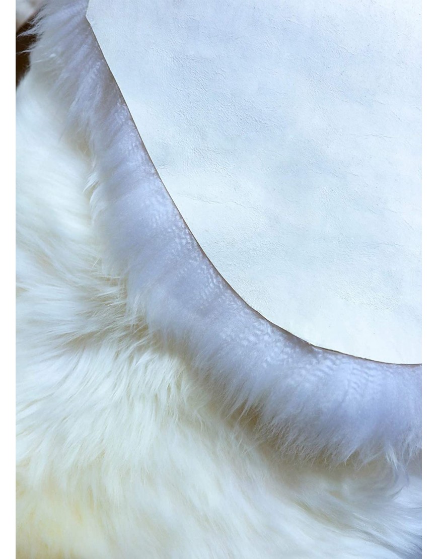 WaySoft Genuine New Zealand Sheepskin Rug Luxuxry Fur Rug for Bedroom Fluffy Rug for Living Room