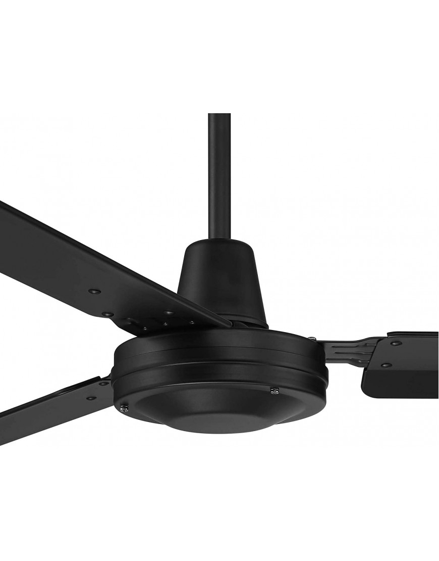 72 Velocity Modern Large 3 Blade Indoor Outdoor Ceiling Fan with Wall Control Matte Black Metal Damp Rated Patio Exterior House Home Porch Living Room Gazebo Garage Barn Roof Casa Vieja