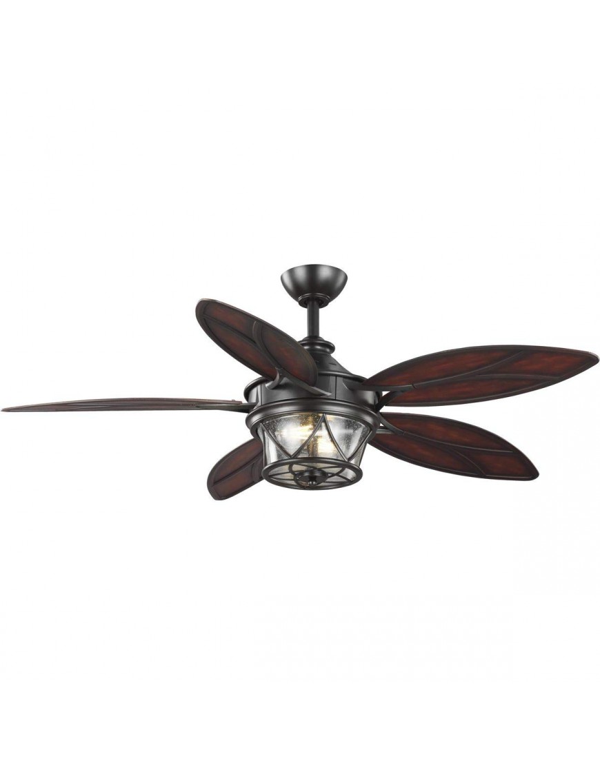 Alfresco Collection 54" Indoor Outdoor Five-Blade Architectural Bronze Ceiling Fan