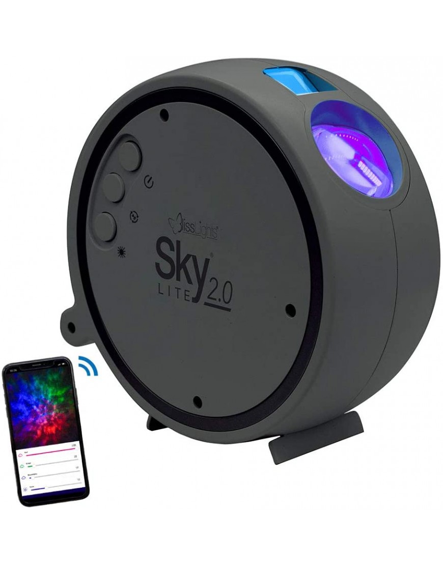 BlissLights Sky Lite 2.0 RGB LED Laser Star Projector Galaxy Lighting Nebula Lamp Blue Stars Smart App