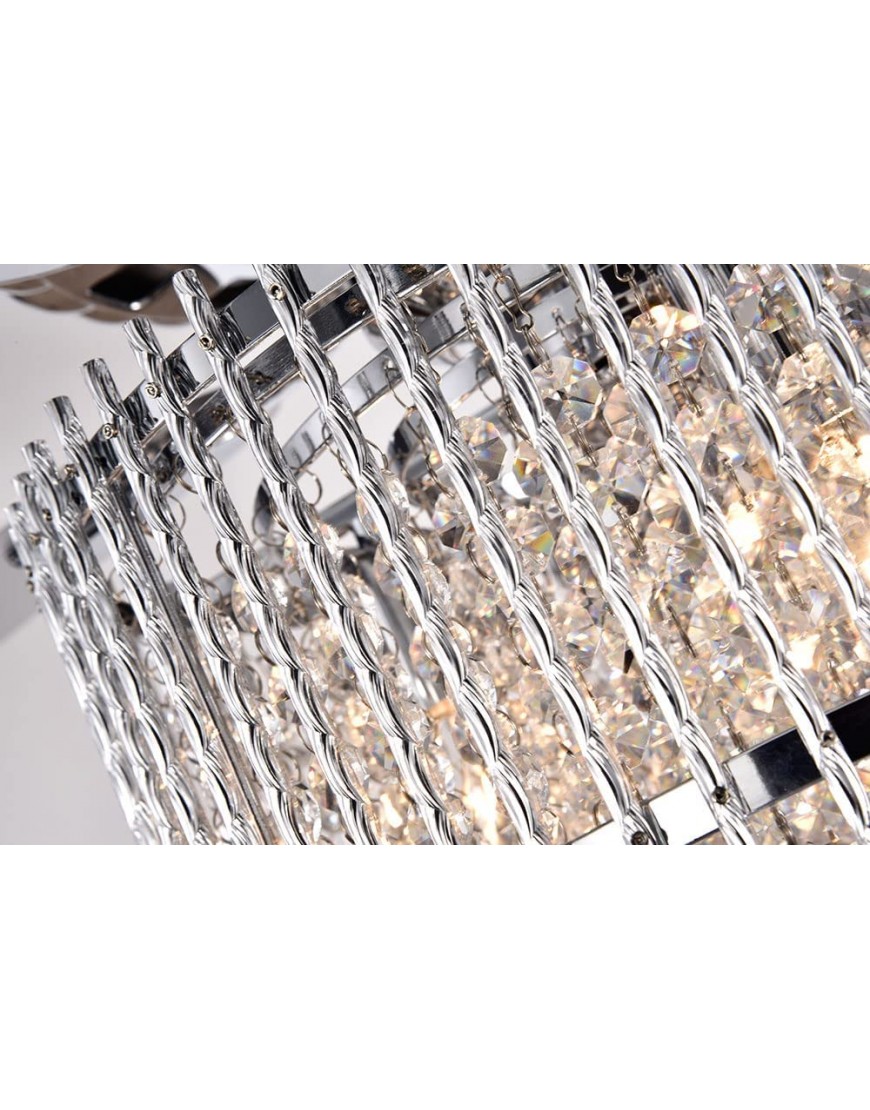 Crystal Ceiling Fan with Light 52 Modern Ceiling Fans Lighting Luxury Chandelier Mute Home Decoration Electric Fan Lights Silver Fan Light