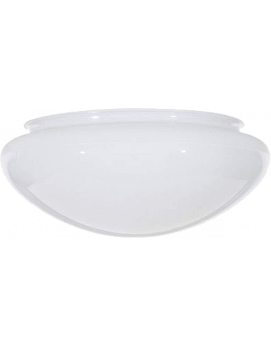 DYSMIO Lighting Globe Fitter 8-inch fitter 4 inches high,9-1 2 inches in diameter,Handblown White Glass Mushroom Shade