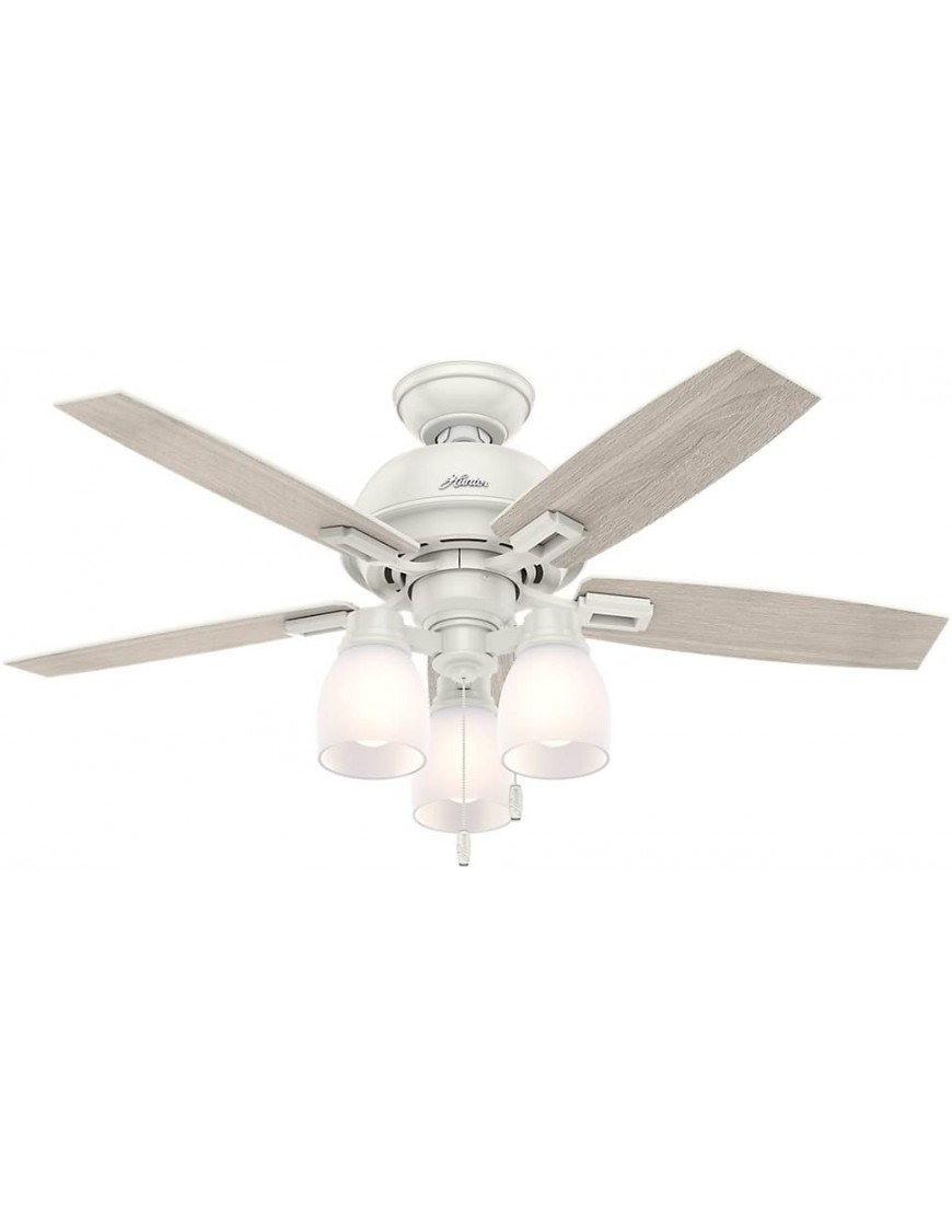 Hunter Donegan Indoor Ceiling Fan with LED Lights and Pull Chain Control 44 Bronze Dark