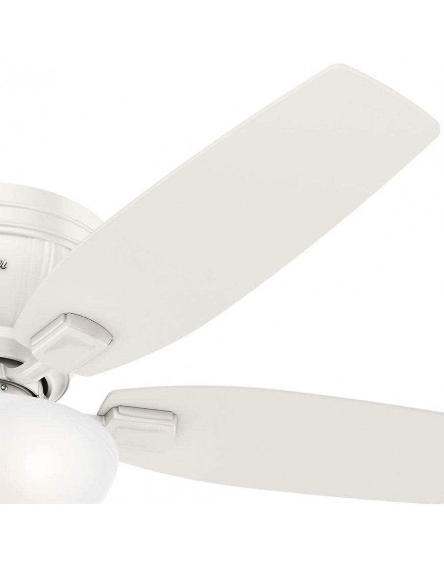 Hunter Fan Company 53378 52 Kenbridge Ceiling Fan with Light Large Fresh White Finish