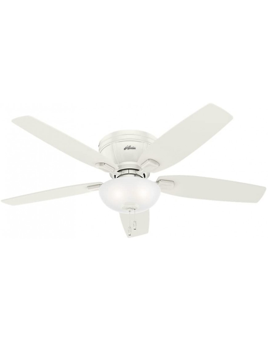 Hunter Fan Company 53378 52" Kenbridge Ceiling Fan with Light Large Fresh White Finish