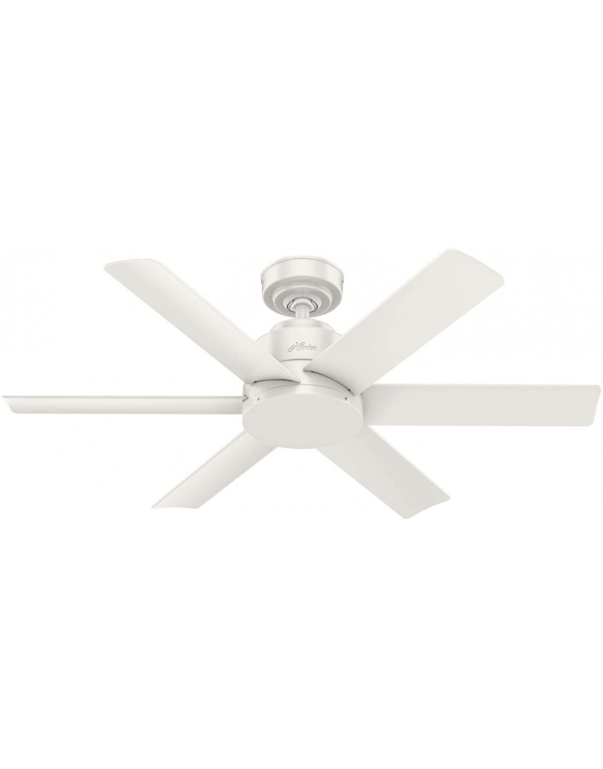 Hunter Fan Company 59614 Hunter Kennicott Indoor Outdoor Ceiling Fan with Wall Control 44 Fresh White Finish