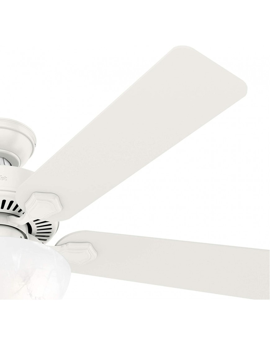 Hunter Swanson Indoor Ceiling Fan with LED Lights and Pull Chain Control 52 Fresh White