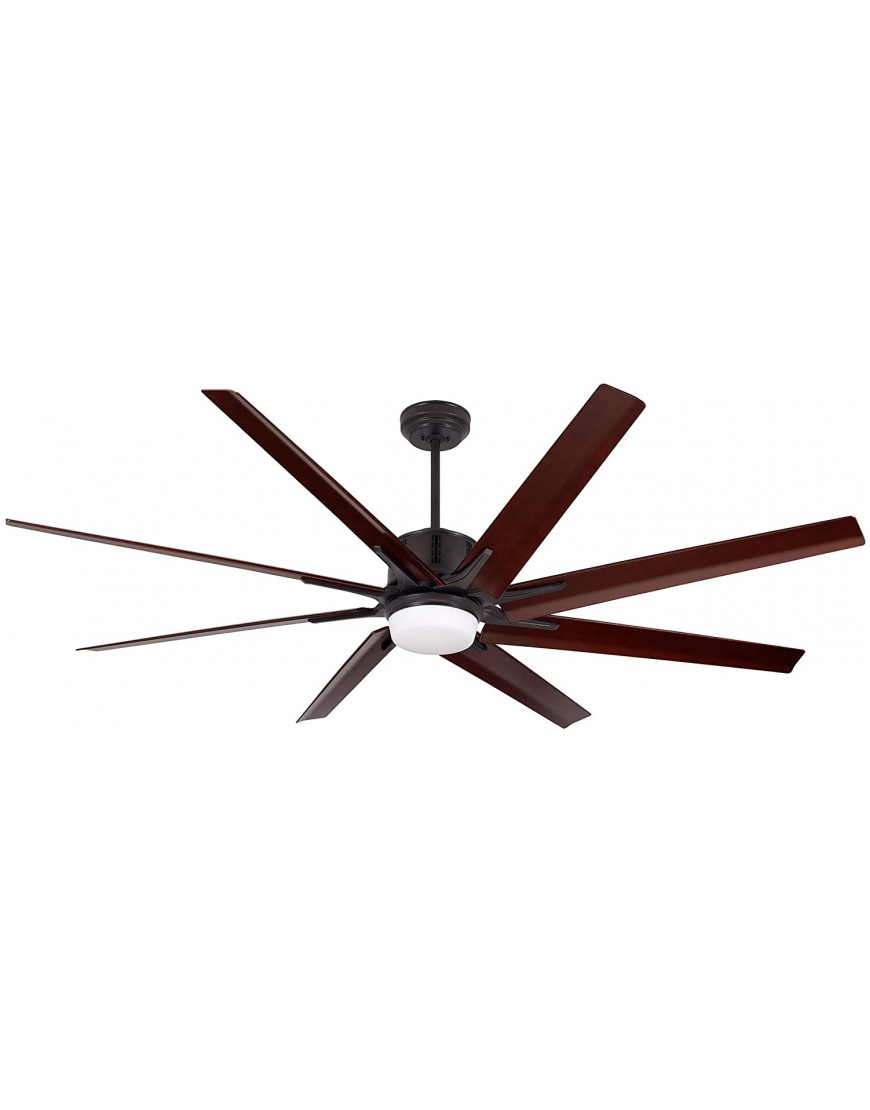 Luminance kathy ireland HOME Aira Eco LED 72 Inch Ceiling Fan | Large Indoor Outdoor Fixture with Integrated Lighting | Modern 8 Blade Design with 6-Speed Wall Control | Damp Rated Oil Rubbed Bronze
