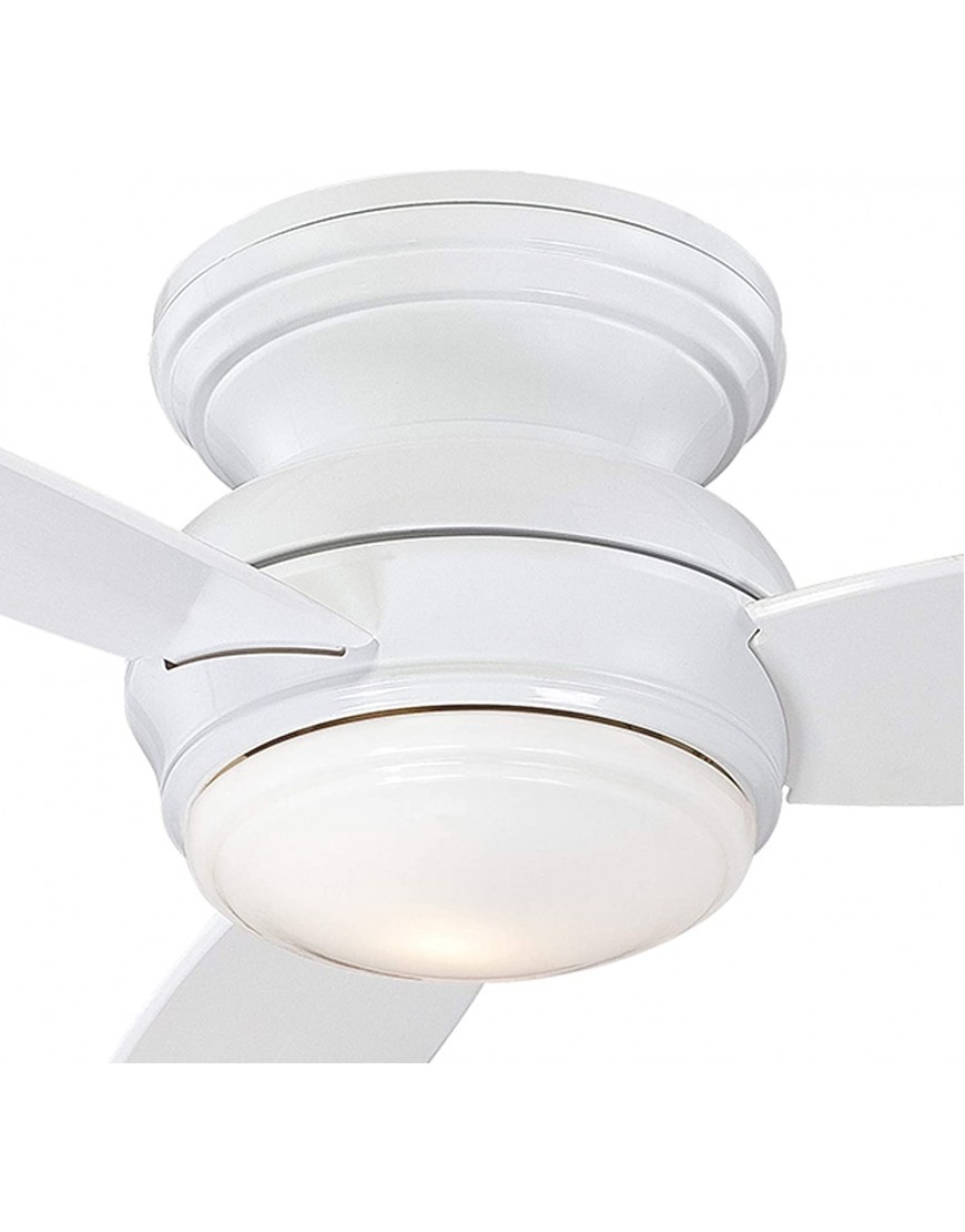 Minka-Aire F593L-WH Traditional Concept LED 44 3-Blade Ceiling Fan and Wall Control White LED Light