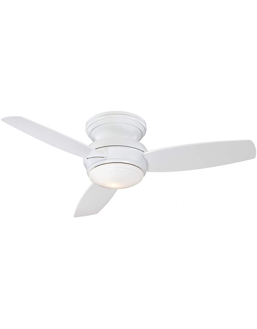 Minka-Aire F593L-WH Traditional Concept LED 44 3-Blade Ceiling Fan and Wall Control White LED Light