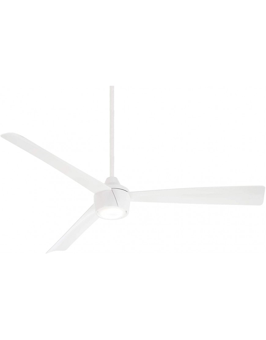 Minka-Aire F626L-WHF Skinnie 56" Ceiling Fan with Integrated LED Light in Flat White Finish