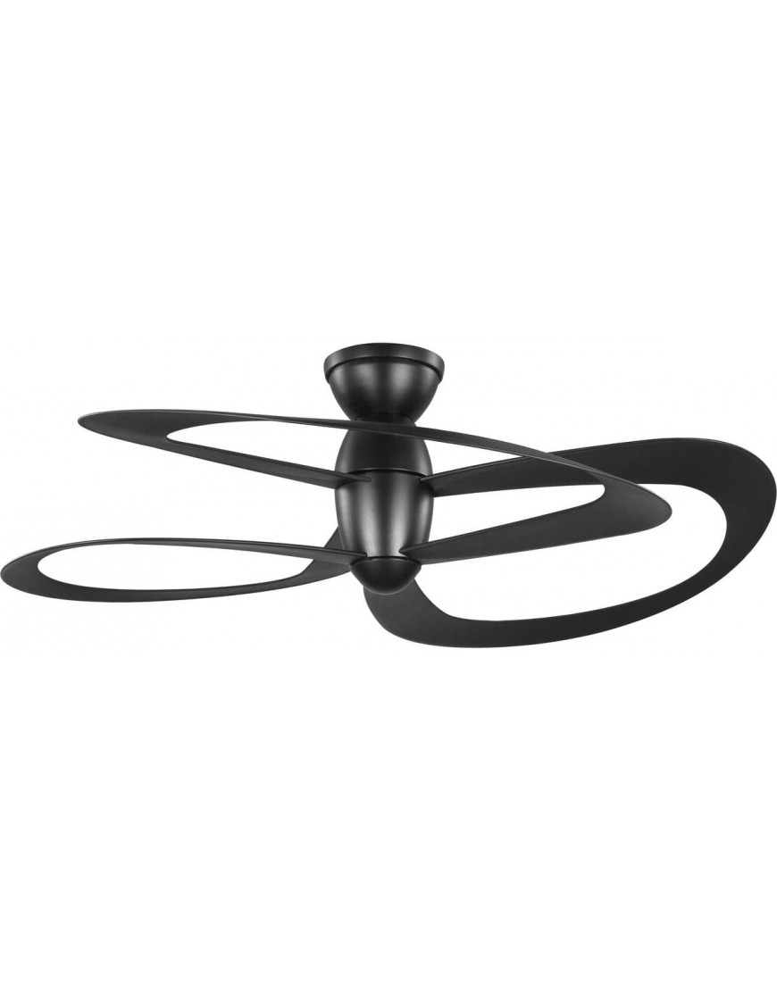 Willacy Collection 3-Blade Black 48-Inch DC Motor Contemporary Ceiling Fan